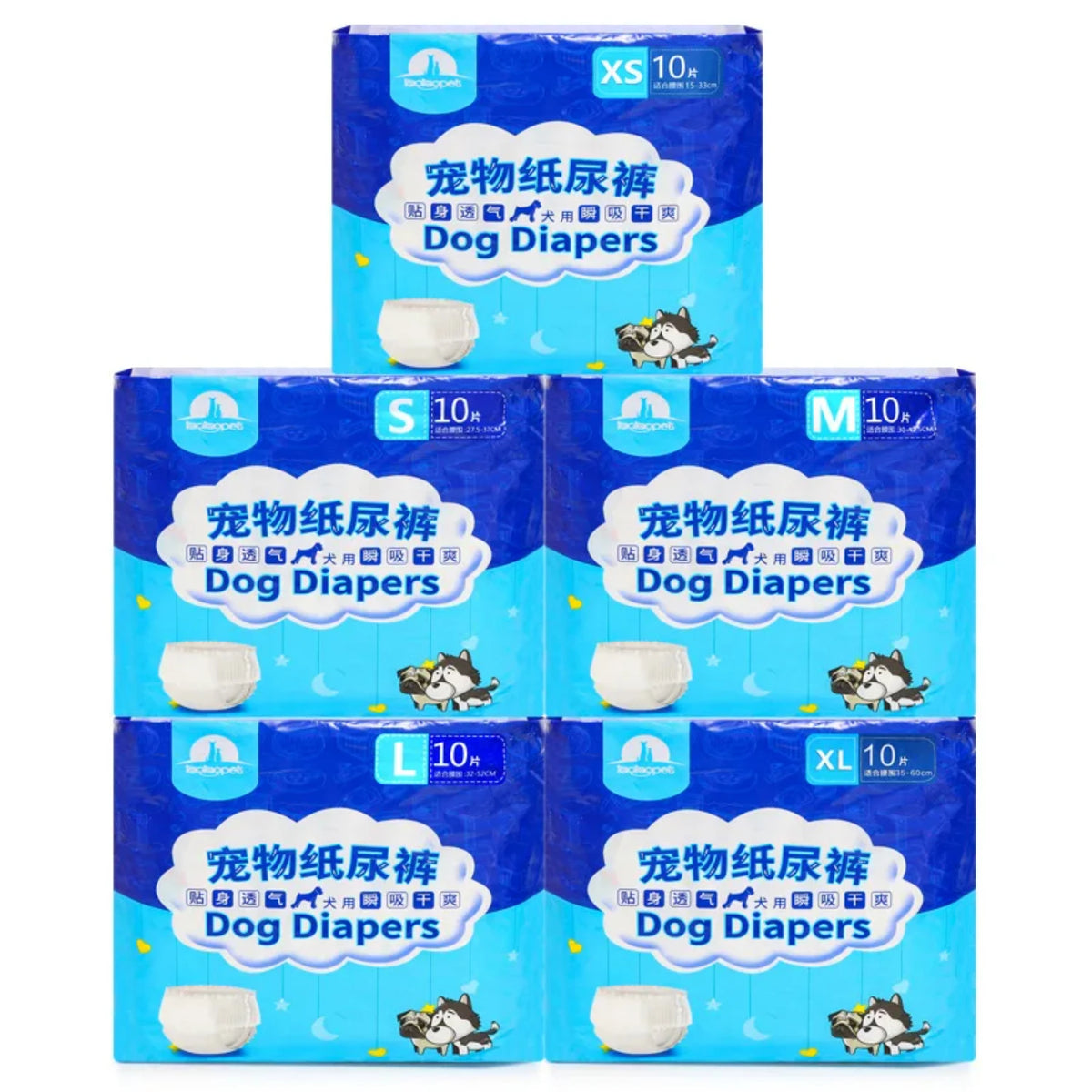 Disposable Breathable Pet Diaper Pants Leakproof Absorbent Protection