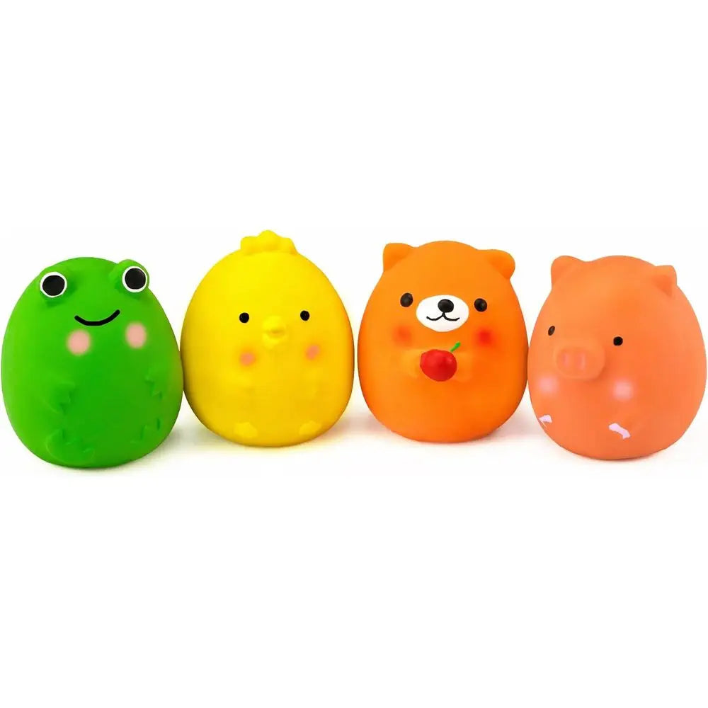 Squeaky Latex Puppy Toys Interactive Dog Fetch Play Set