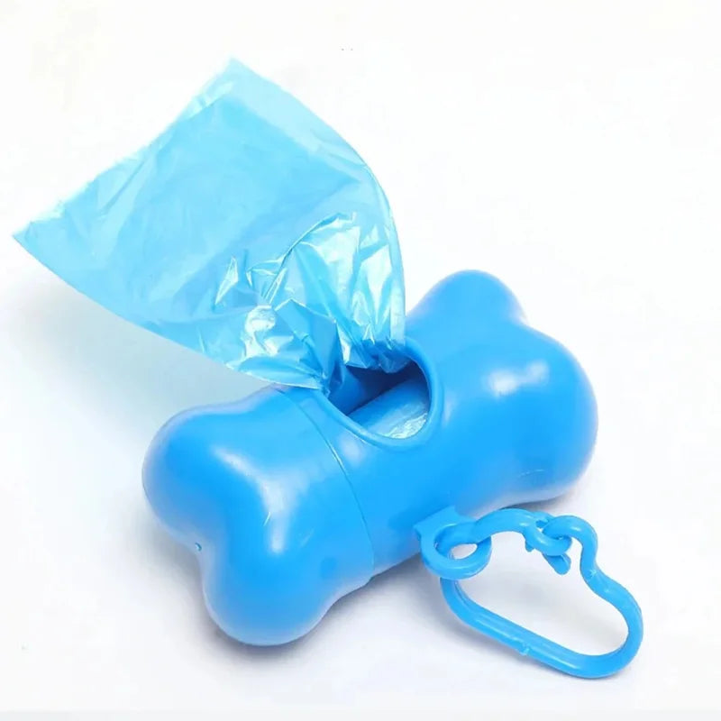Portable Bone Shaped Dog Waste Bag Dispenser With Belt Clip