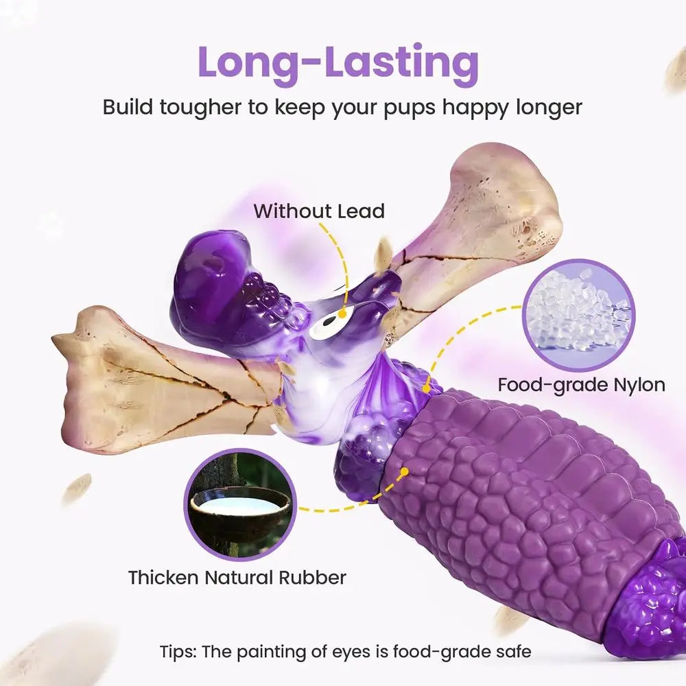 Tough Dog Chew Toy With Squeaky Design For Engaging Play