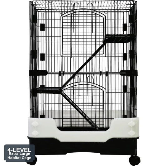 Extra Spacious Four Level Small Animal Cage For Guinea Pigs