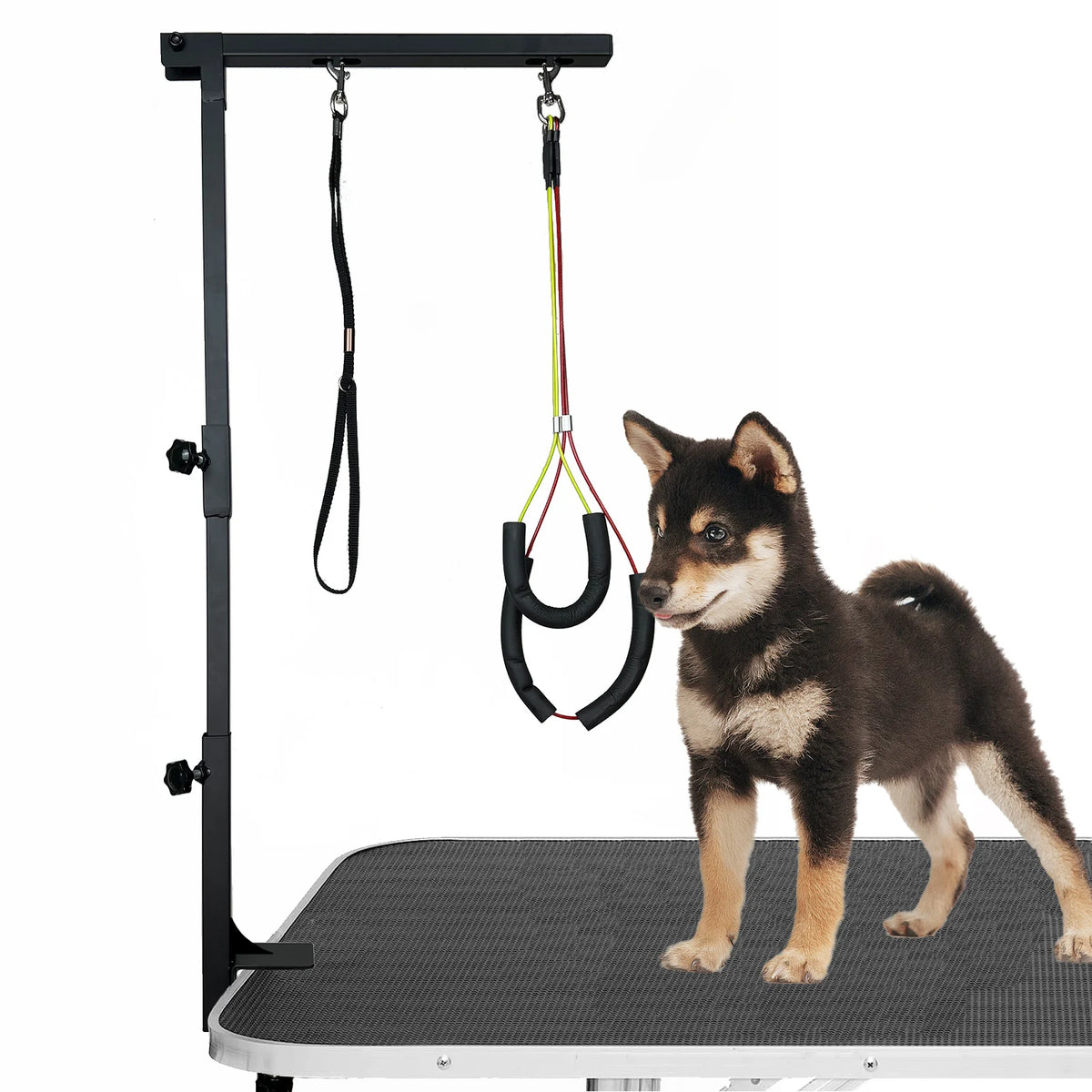 Adjustable Metal Dog Grooming Arm With Clamp And Loops