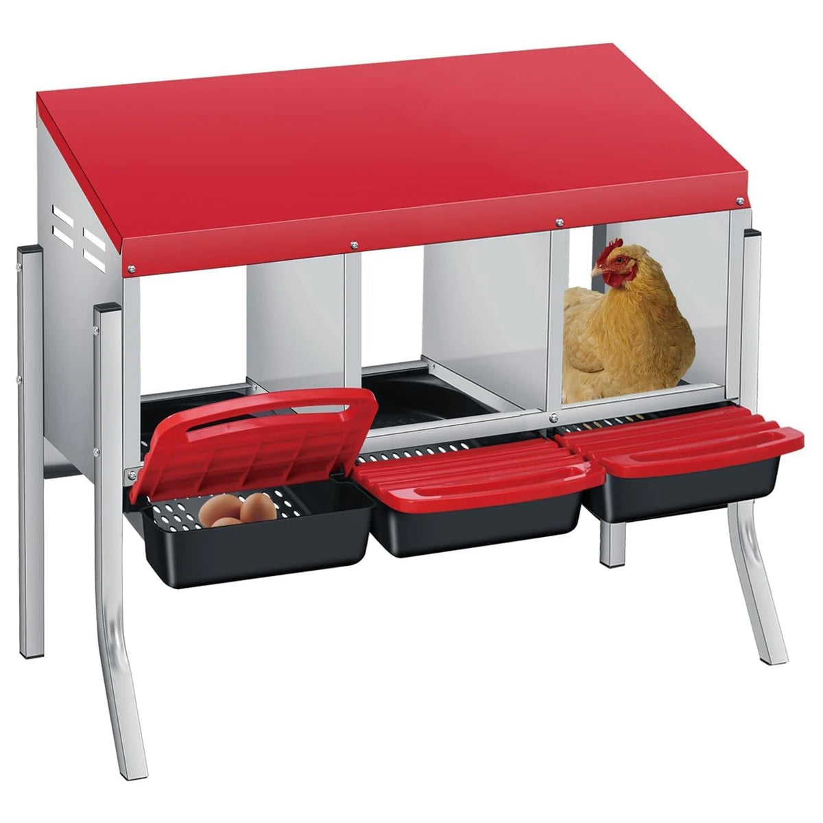 TWISTER.CK Automatic Roll Out Egg Collection Chicken Nesting Box