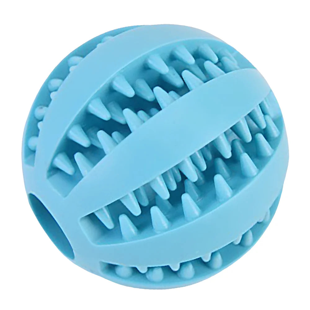 Rubber Interactive Dog Toy Ball for Teething and Chew Training
