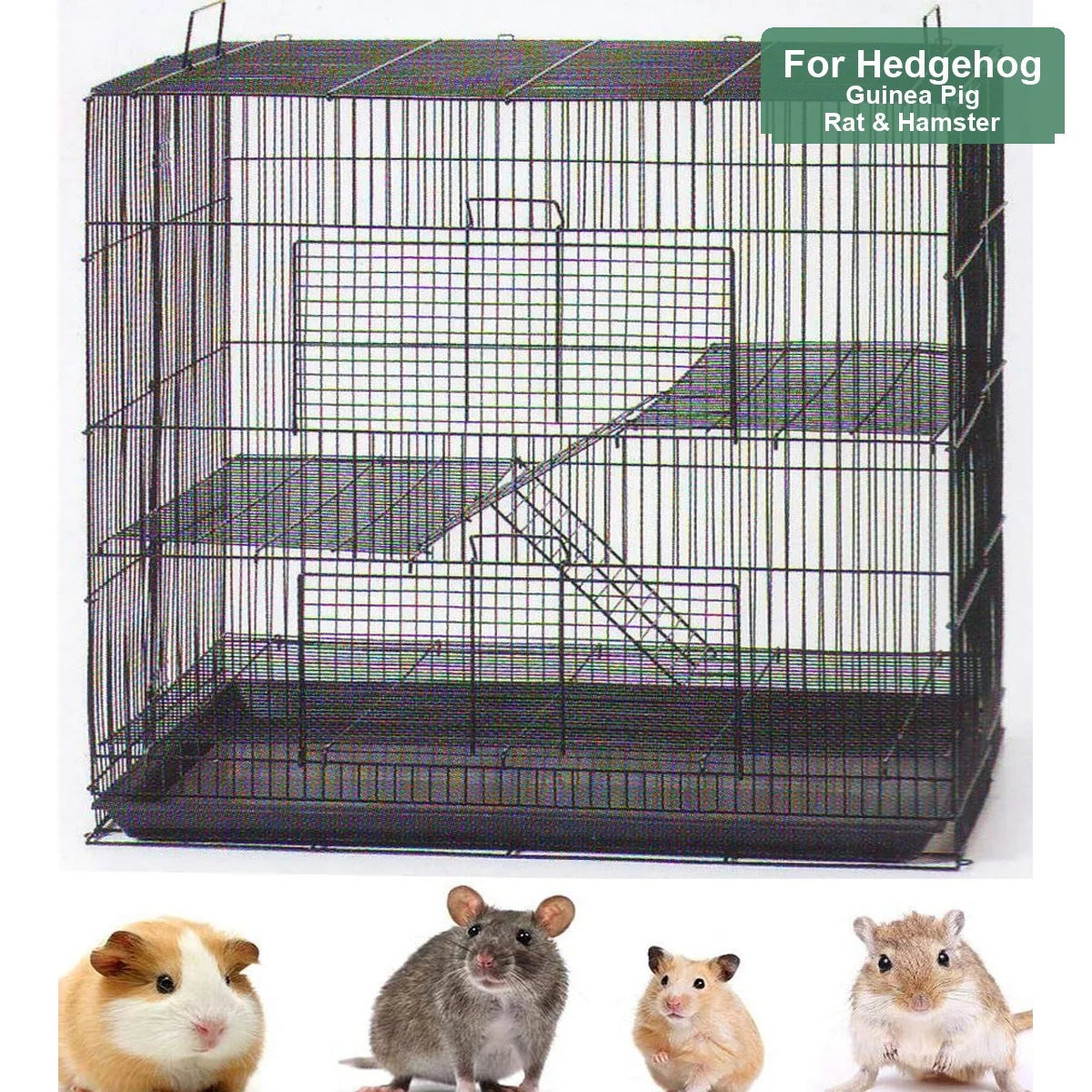 Extra Spacious Four Level Small Animal Cage For Guinea Pigs