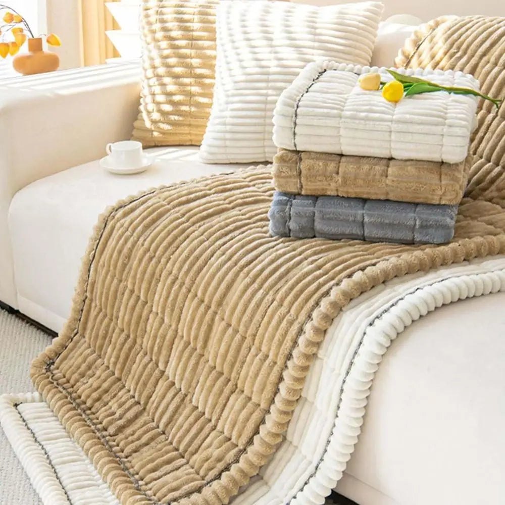 Ultra Soft Washable Fleece Couch Protector For Pets And Furniture