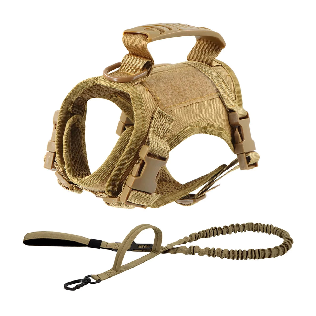 Tactical Adjustable Nylon Harness And Leash For Small Dogs
