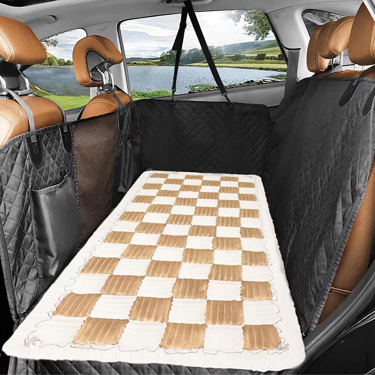 Waterproof Coral Fleece Pet Car Seat Cover Sofa Protector