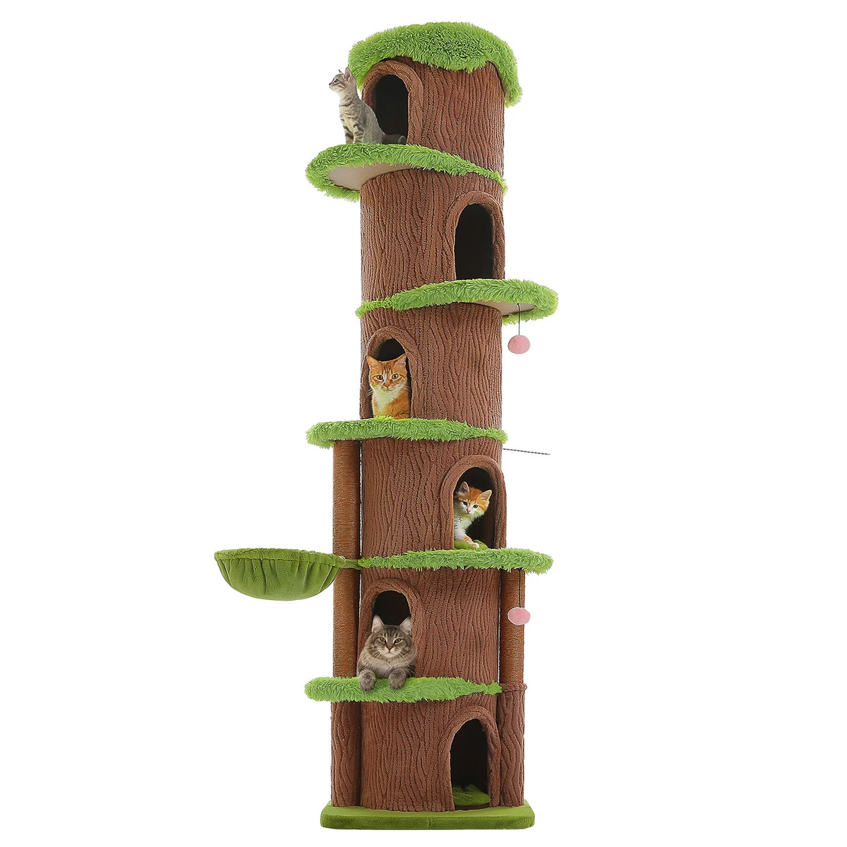 PAWZ Road Adjustable Floor To Ceiling Cat Tree With Hammock