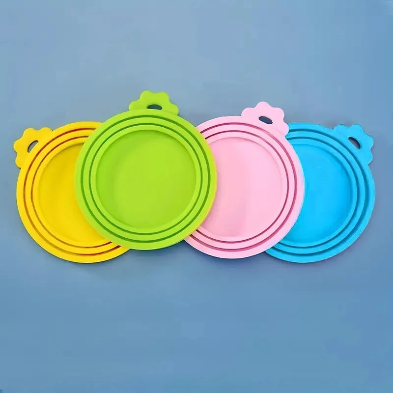 Reusable Silicone Pet Food Can Lids For Fresh Preservation