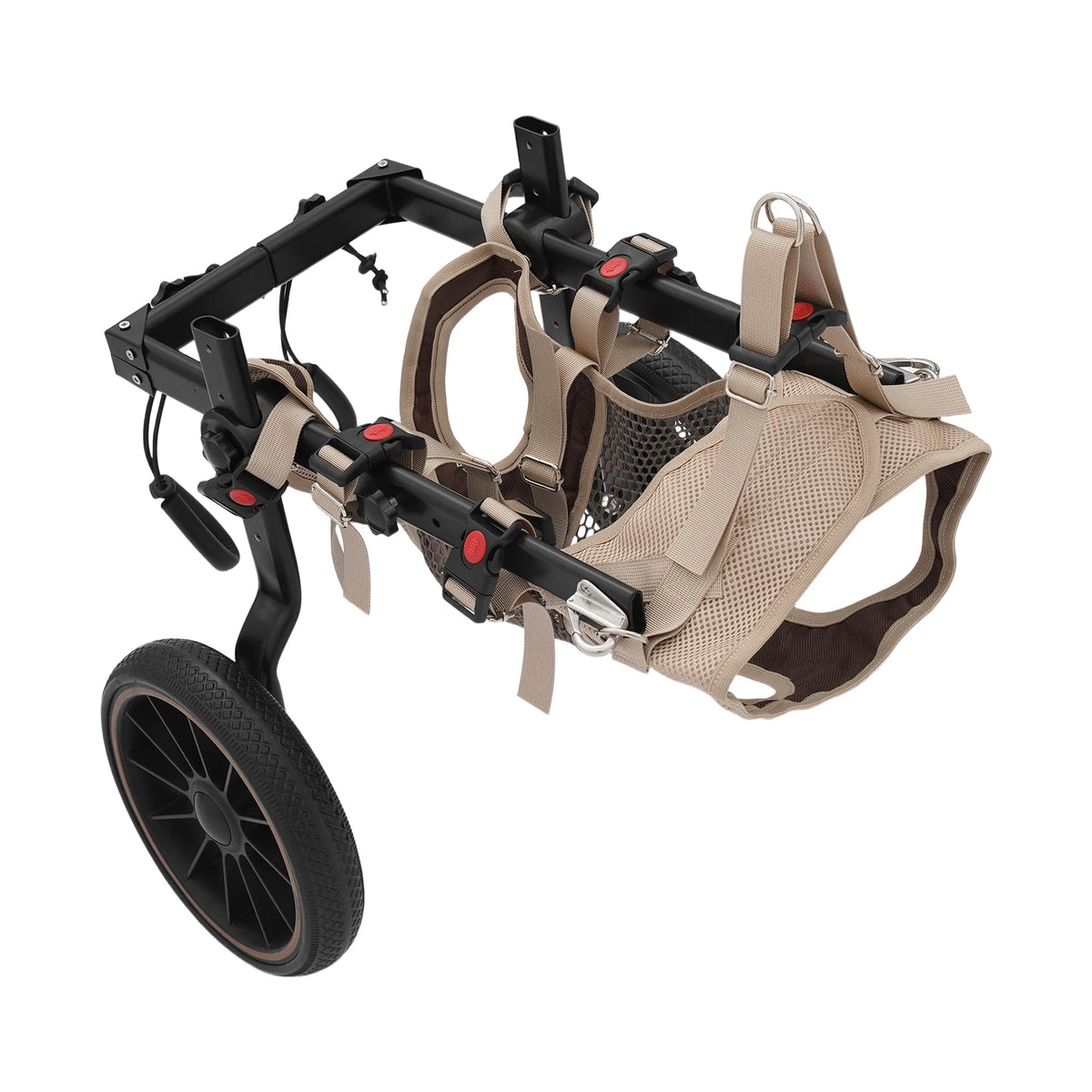 Bymaocar Adjustable Dog Wheelchair Rehabilitation Walking Support Cart