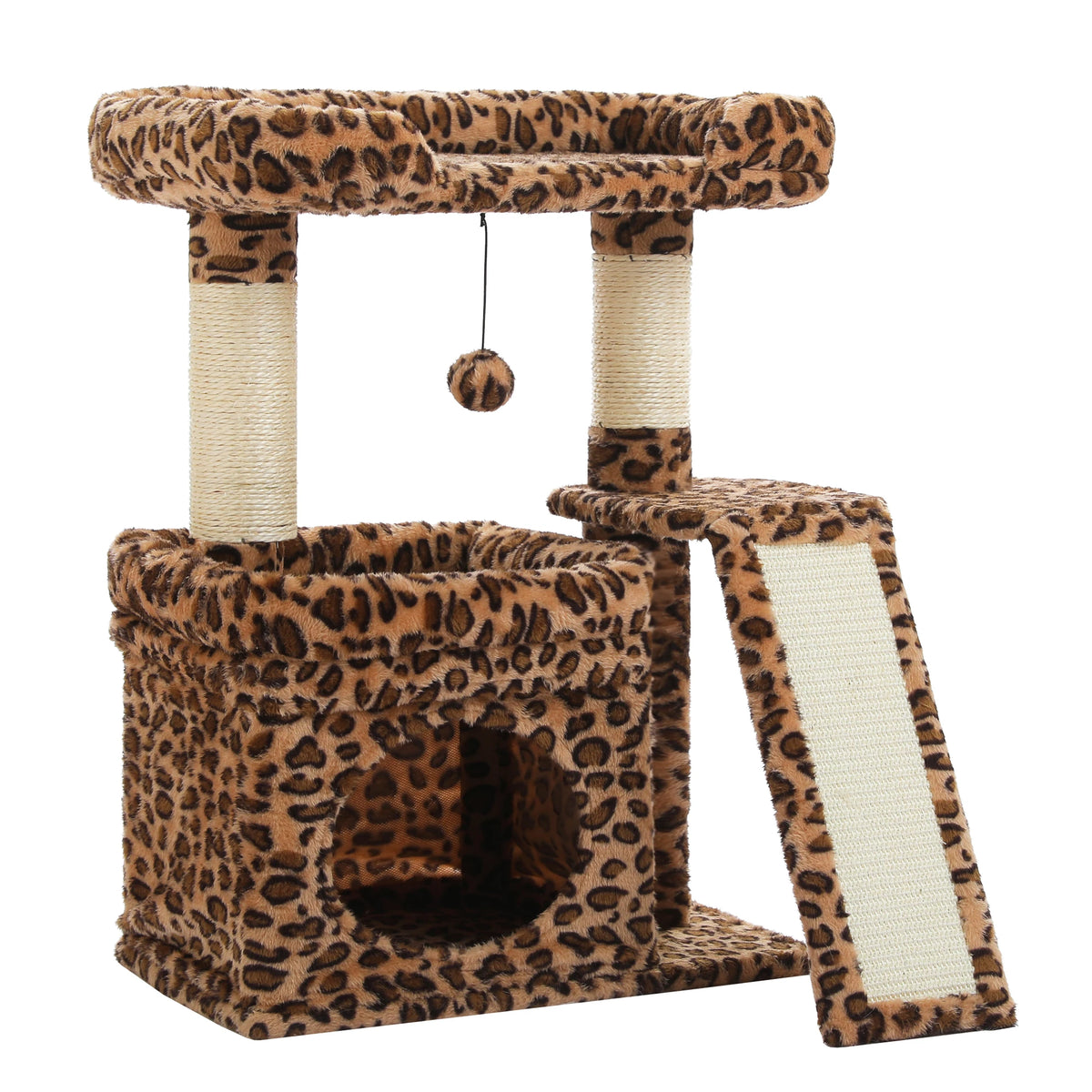Pawz Road Three Tier Cat Tree With Sisal Scratcher Platform