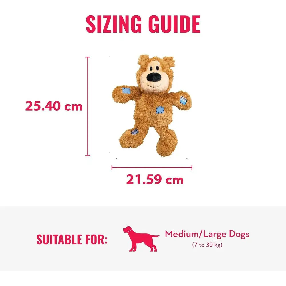 Durable Knotted Rope Plush Bear Dog Toy For Active Chewers
