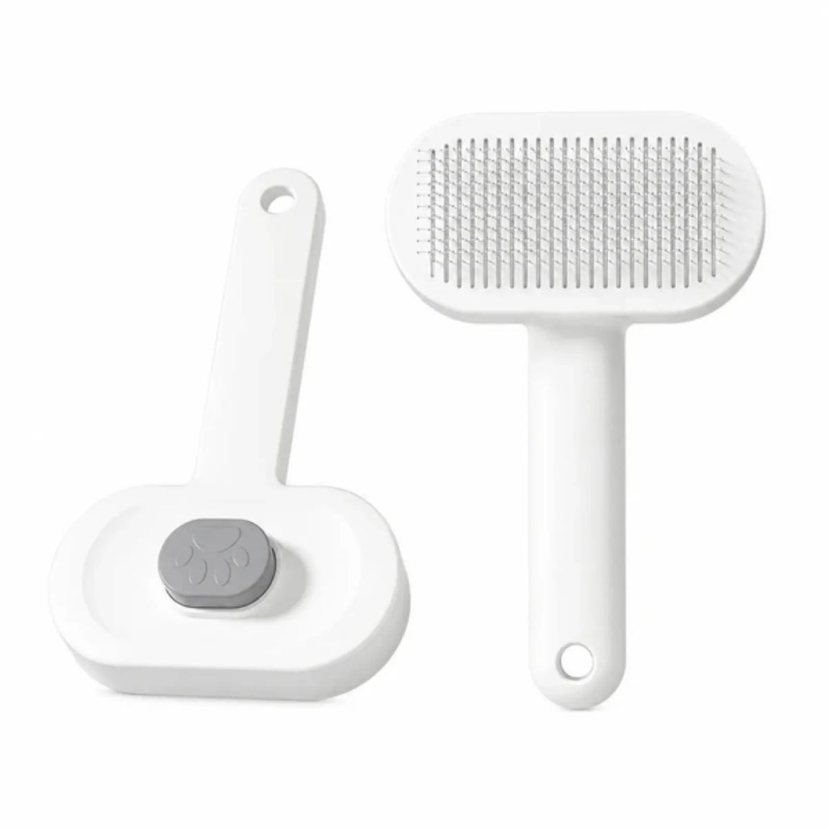 Self-Cleaning Slicker Brush for Dogs and Cats, Gentle Deshedding Tool