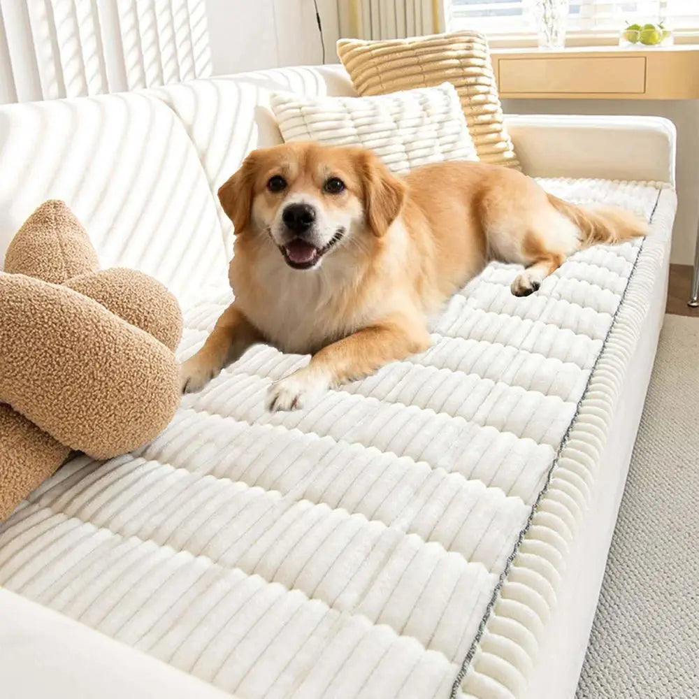 Ultra Soft Washable Fleece Couch Protector For Pets And Furniture
