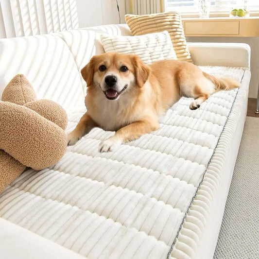 Ultra Soft Washable Fleece Couch Protector For Pets And Furniture