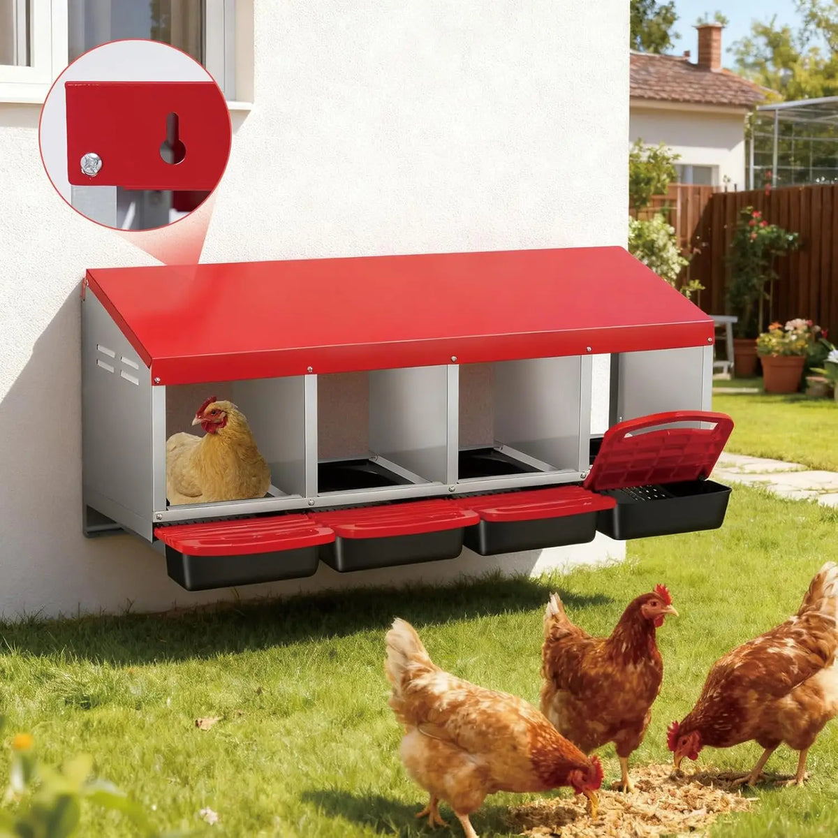 TWISTER.CK Automatic Roll Out Egg Collection Chicken Nesting Box