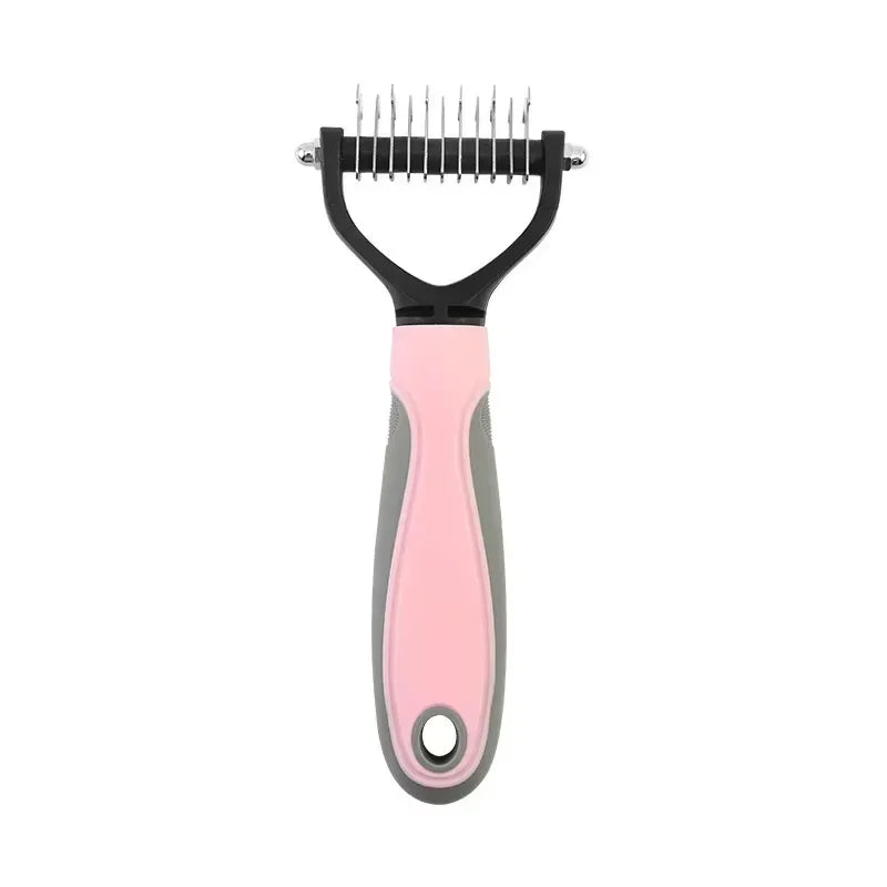 Double Sided Pet Grooming Brush And Hair Removal Comb