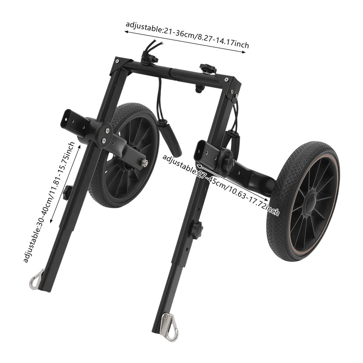 Bymaocar Adjustable Dog Wheelchair Rehabilitation Walking Support Cart