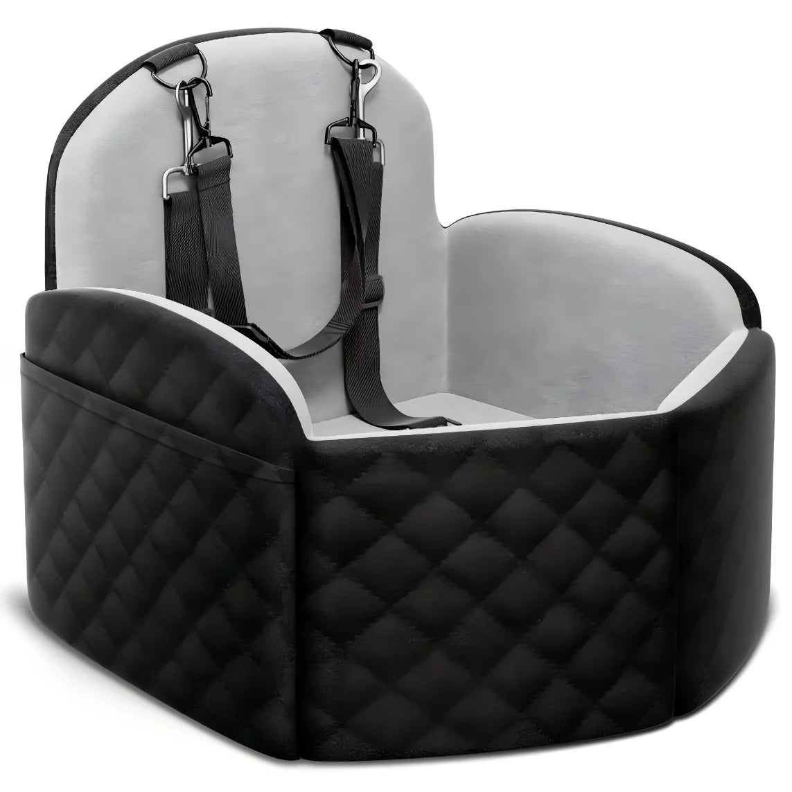 Travel Dog Booster Seat With Memory Foam And Cool Mat