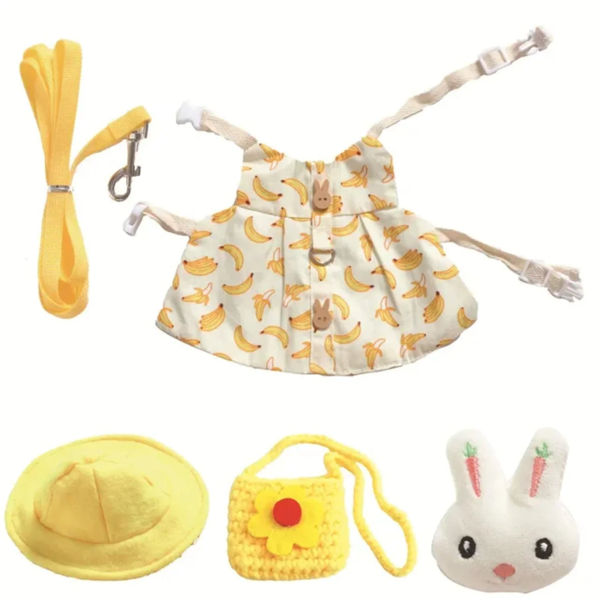 Small Animal Harness Leash Set For Outdoor Guinea Pigs