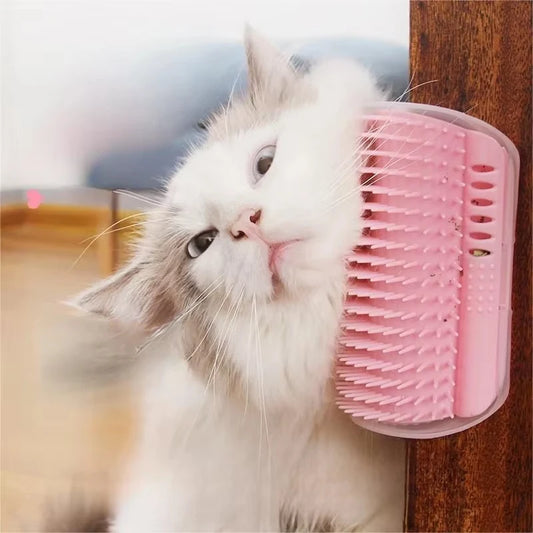 Cat Scratcher And Massage Comb Corner Scratching Brush