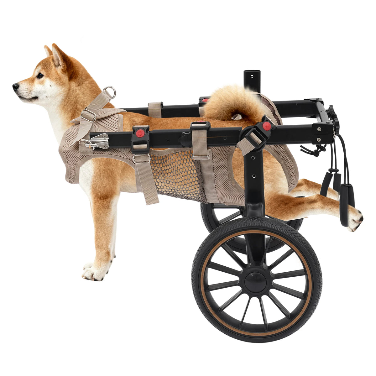 Bymaocar Adjustable Dog Wheelchair Rehabilitation Walking Support Cart