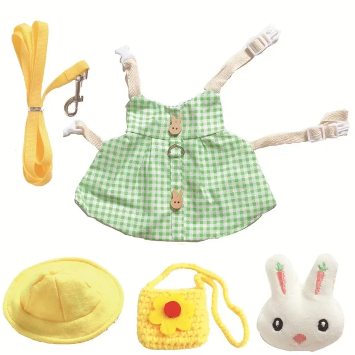 Small Animal Harness Leash Set For Outdoor Guinea Pigs