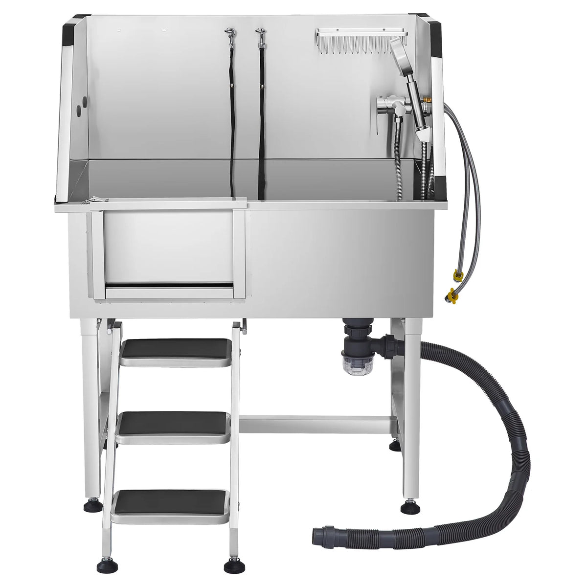 Stainless Steel Dog Washing Station With Faucet And Showerhead