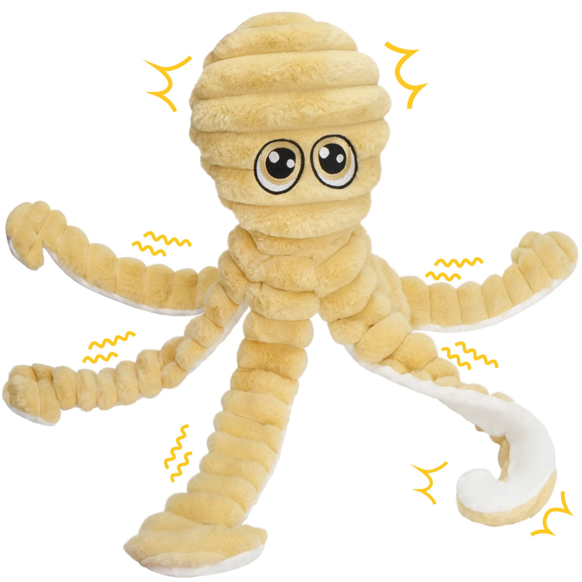 Octopus Squeaky Plush Dog Toy For Chewing And Dental Care