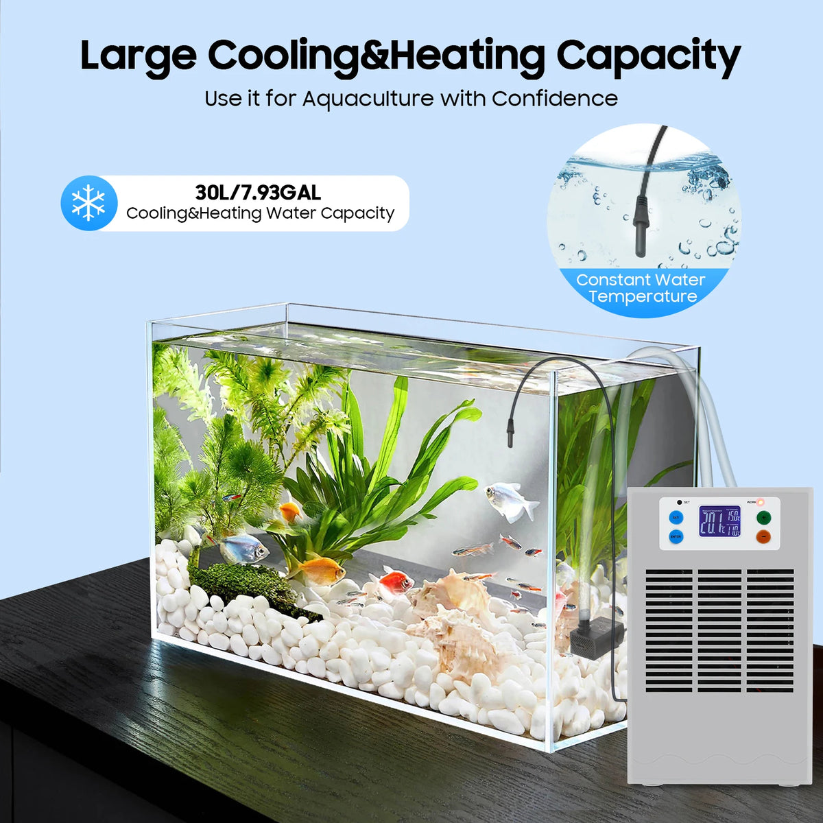 Digital Aquarium Thermostat Water Heater And Cooling Controller