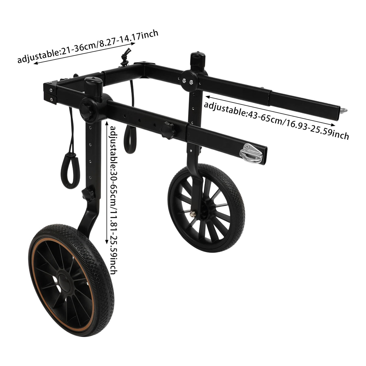 Bymaocar Dog Walking Aid Wheelchair For Senior And Disabled Pets