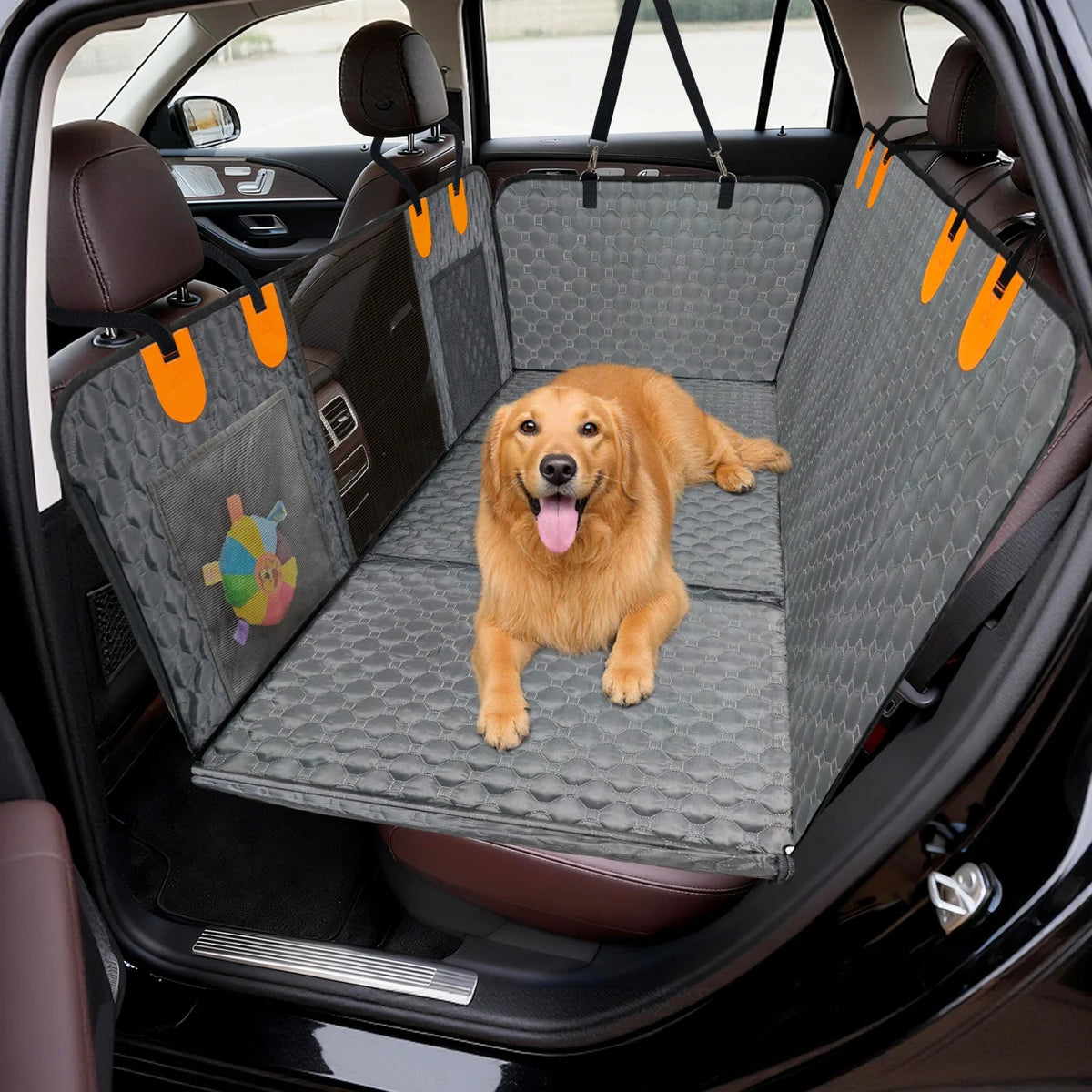 Bingopaw Dog Car Seat Cover Waterproof Backseat Extender Hammock