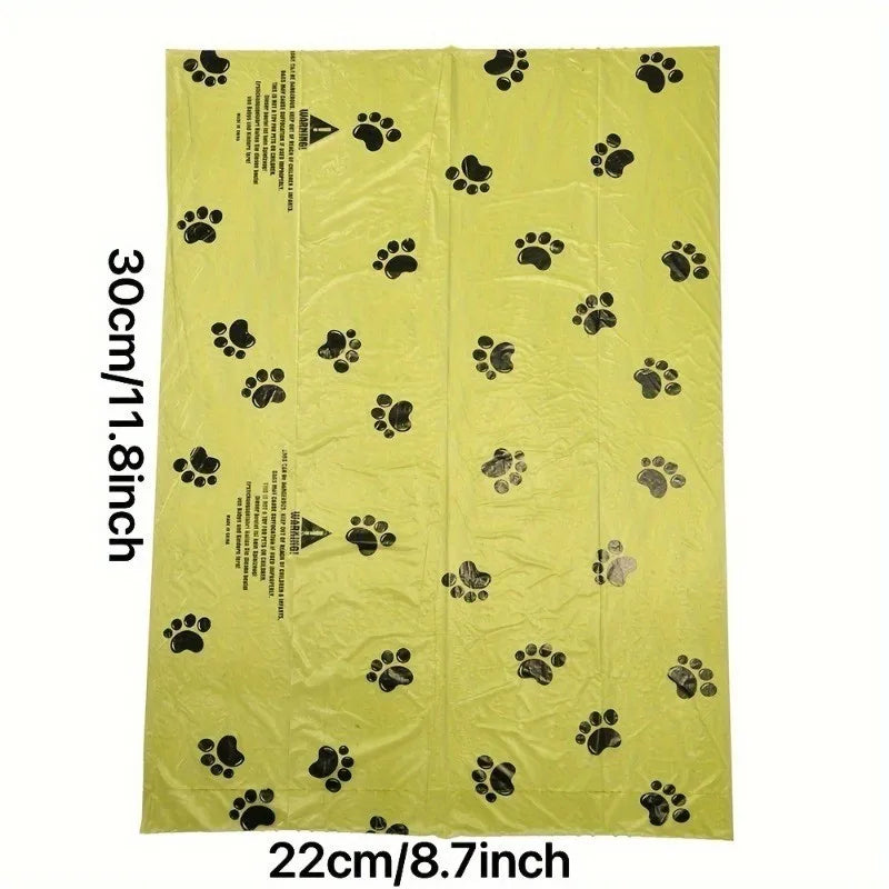 Premium Leak Proof Dog Waste Bags Featuring Durable Paw Print