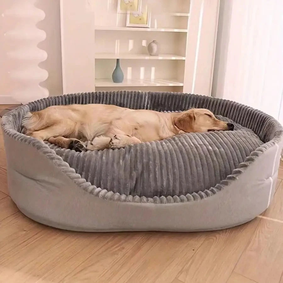Machine Washable Soft Cotton Pet Bed For Dogs And Cats