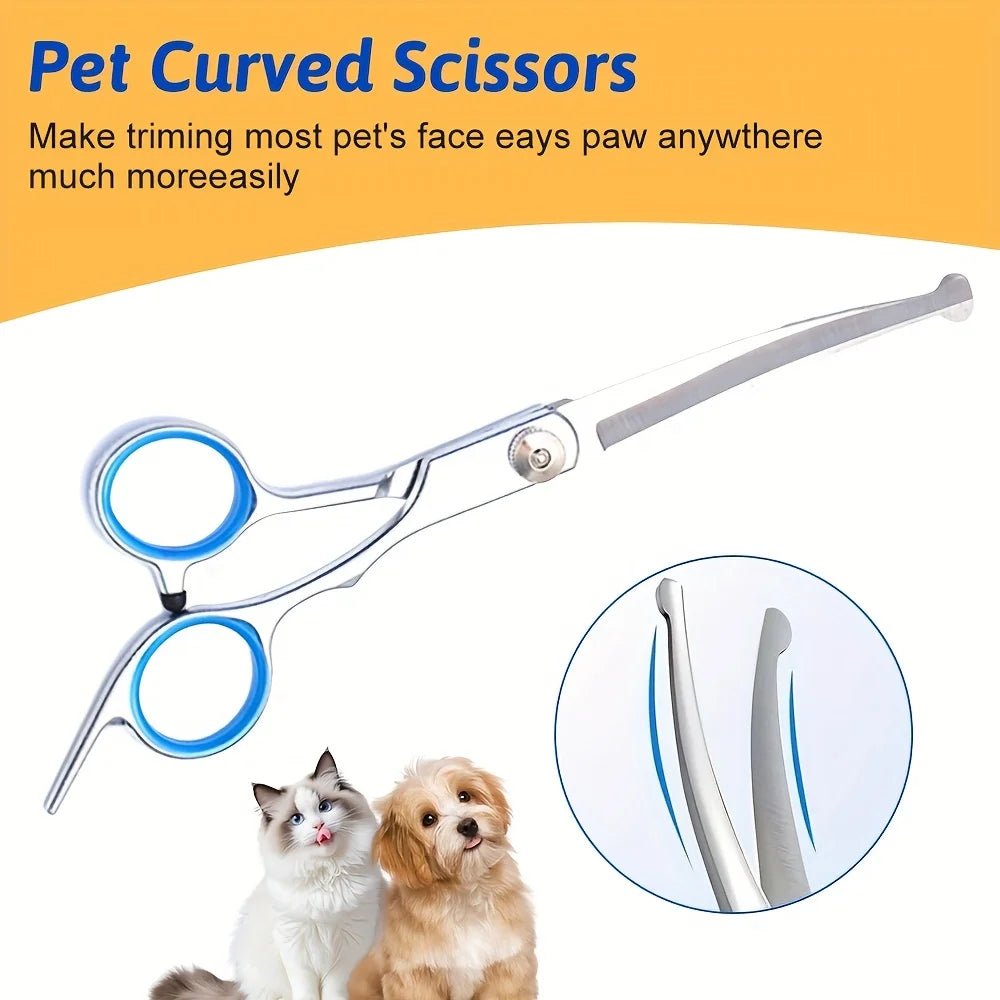 Titanium Coated Stainless Steel Heavy Duty Pet Grooming Scissors