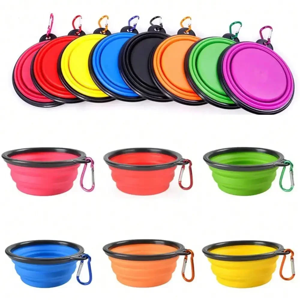 Portable Folding Pet Feeder Bowl For Dogs And Cats Travel