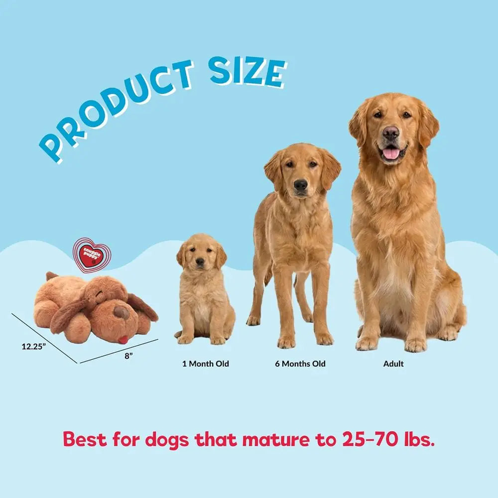 Heartbeat Puppy Toy With Real Feel Pulse And Heat Pack