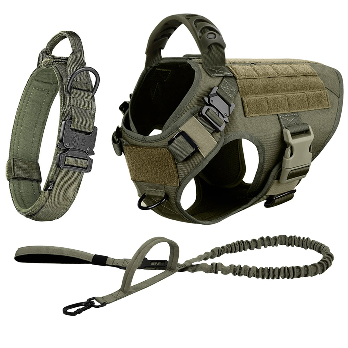 Nylon Padded Dog Harness And Leash Set With Quick Release