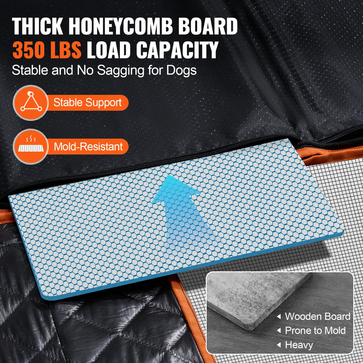 Succebuy Dog Car Backseat Extender Hammock With Storage