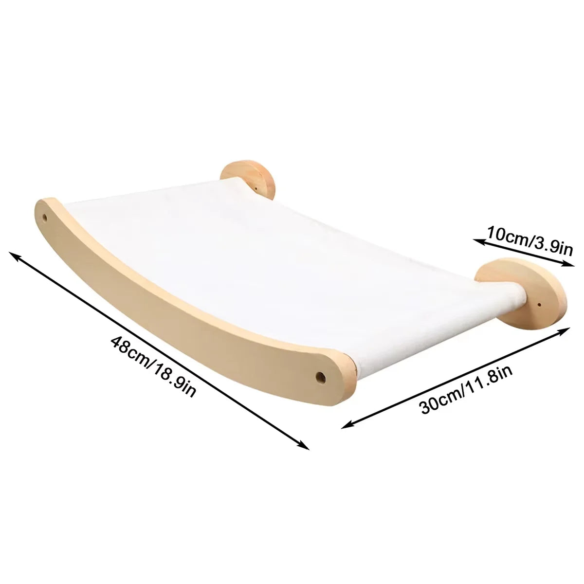 CWV Wall Mounted Cat Climbing Shelf With Hammock And Stairway